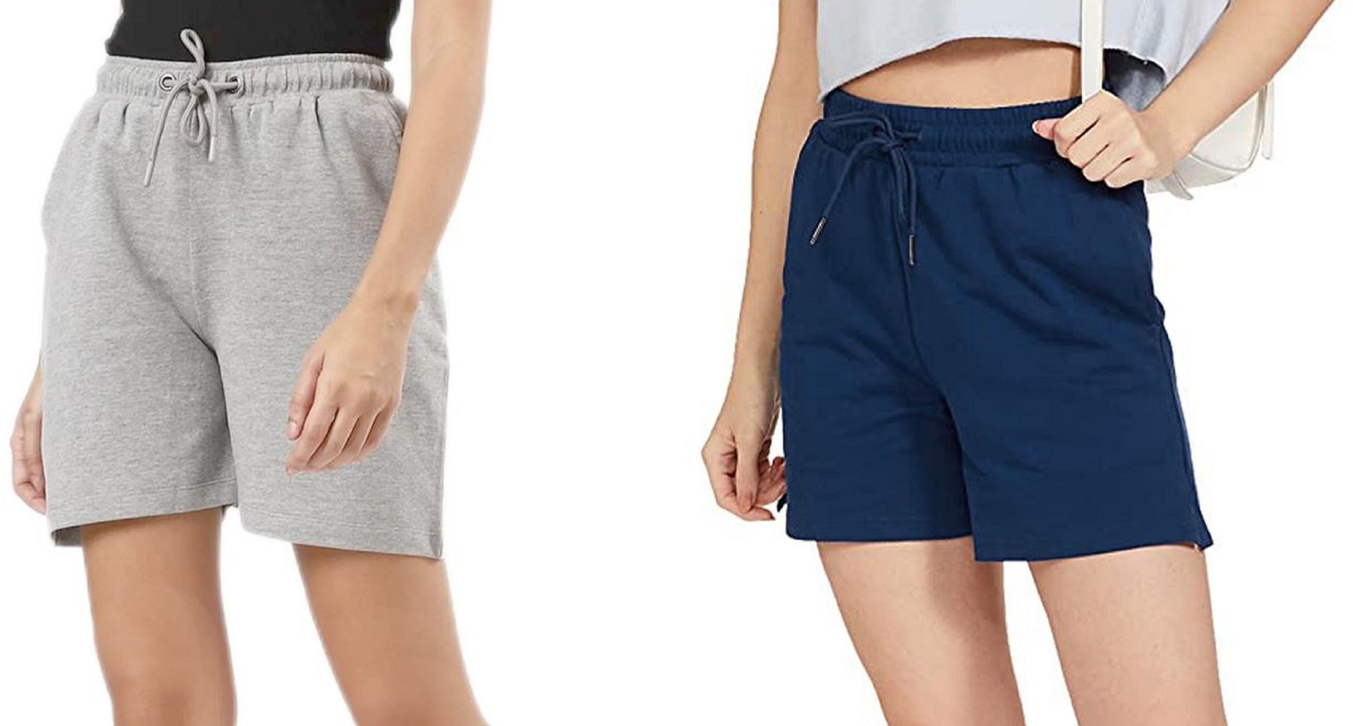 Pack of 2 Solid Women Multicolor Casual Shorts