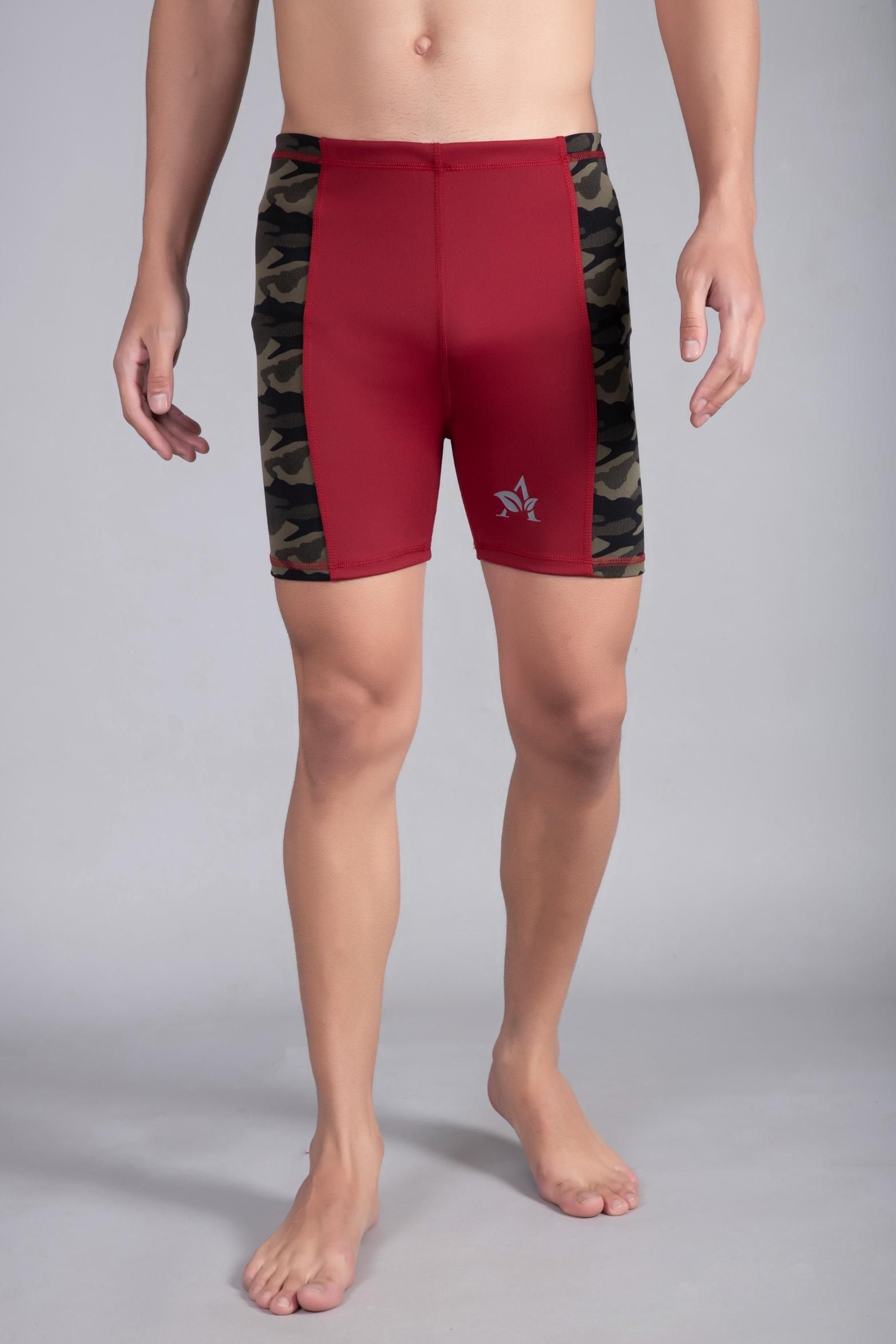 Swimming Men Shorts Printed Men Swim Bottom Multicolor Swimsuit