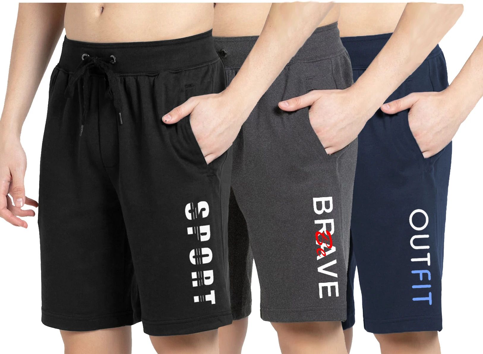 west gate clothing Pack of 3 Printed Men Multicolor Casual Shorts-picture-20