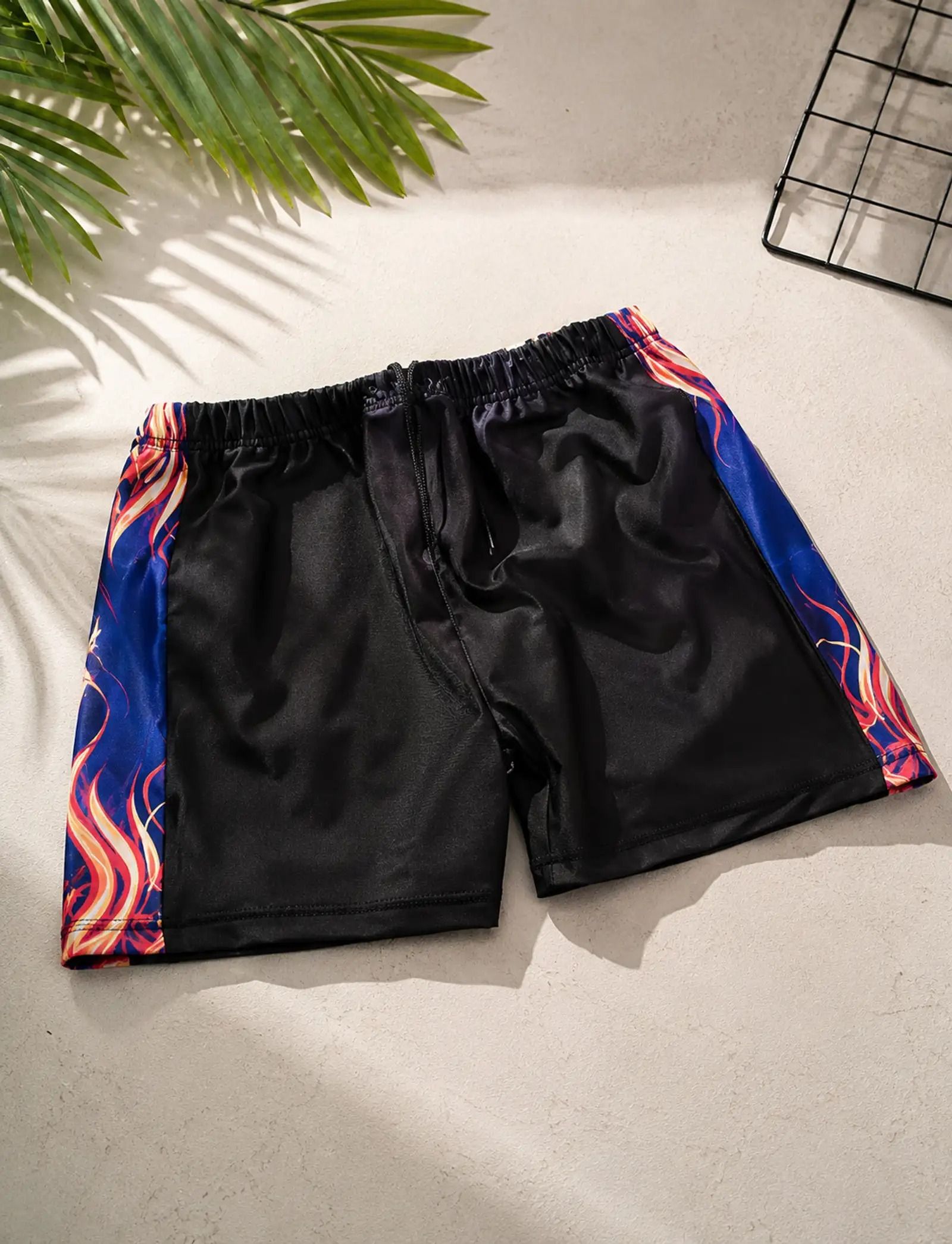 rmenterprises Printed Men Black Running Shorts-picture-25