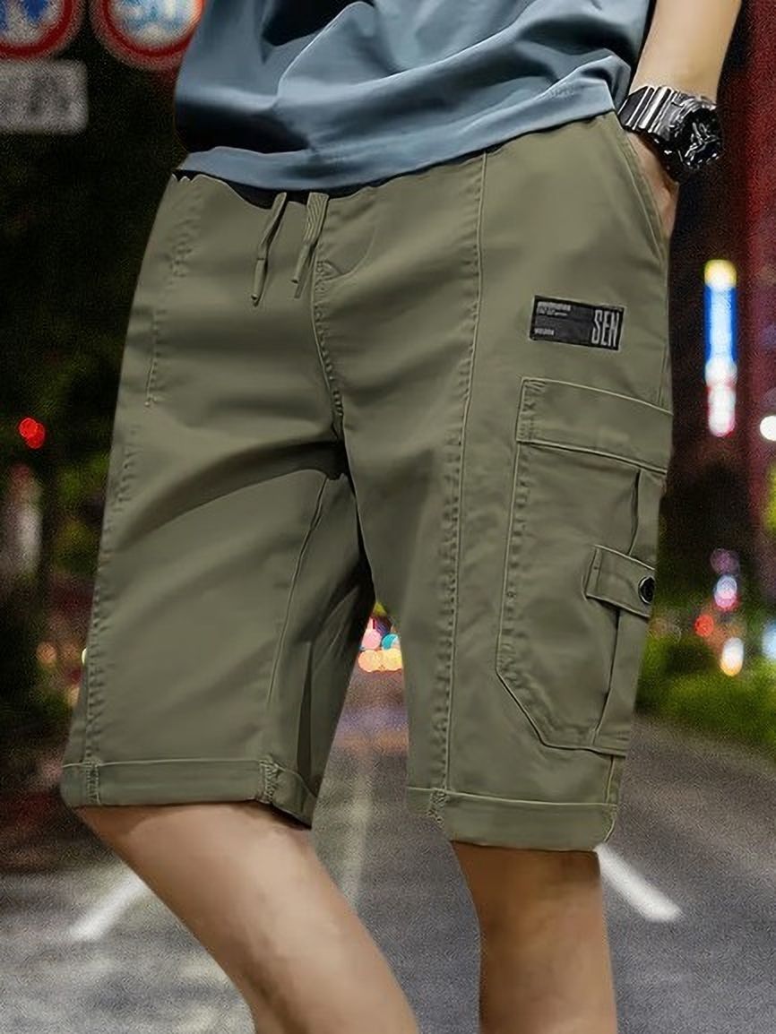 pitzz Solid Men Multicolor Cargo Shorts-picture-37