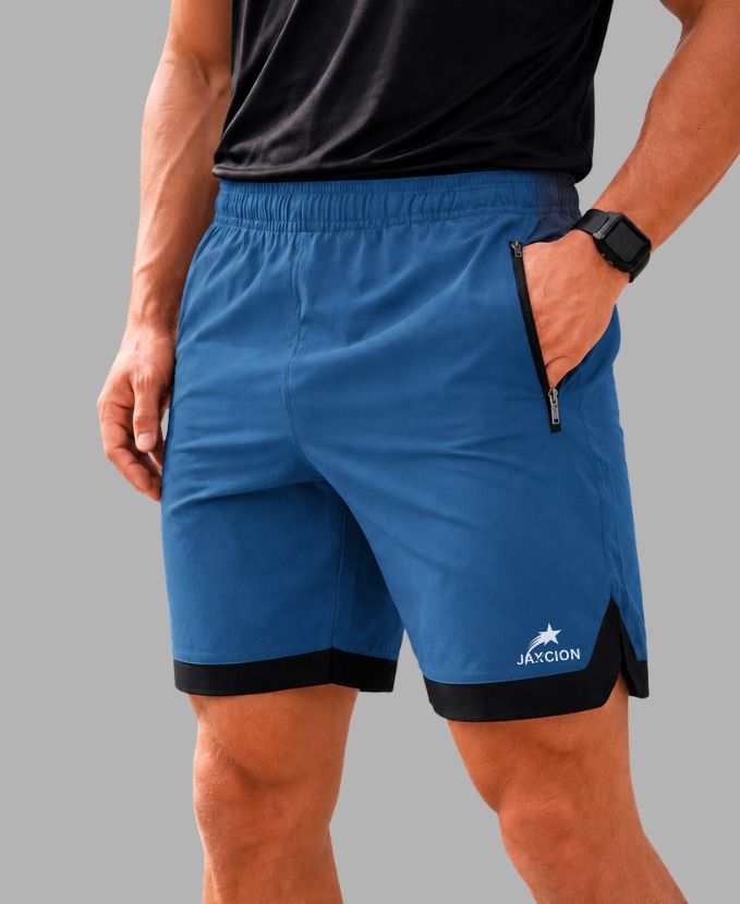 jaxcion Solid Men Blue Cycling Shorts, Gym Shorts, Regular Shorts, Night Shorts, Running Shorts-picture-15