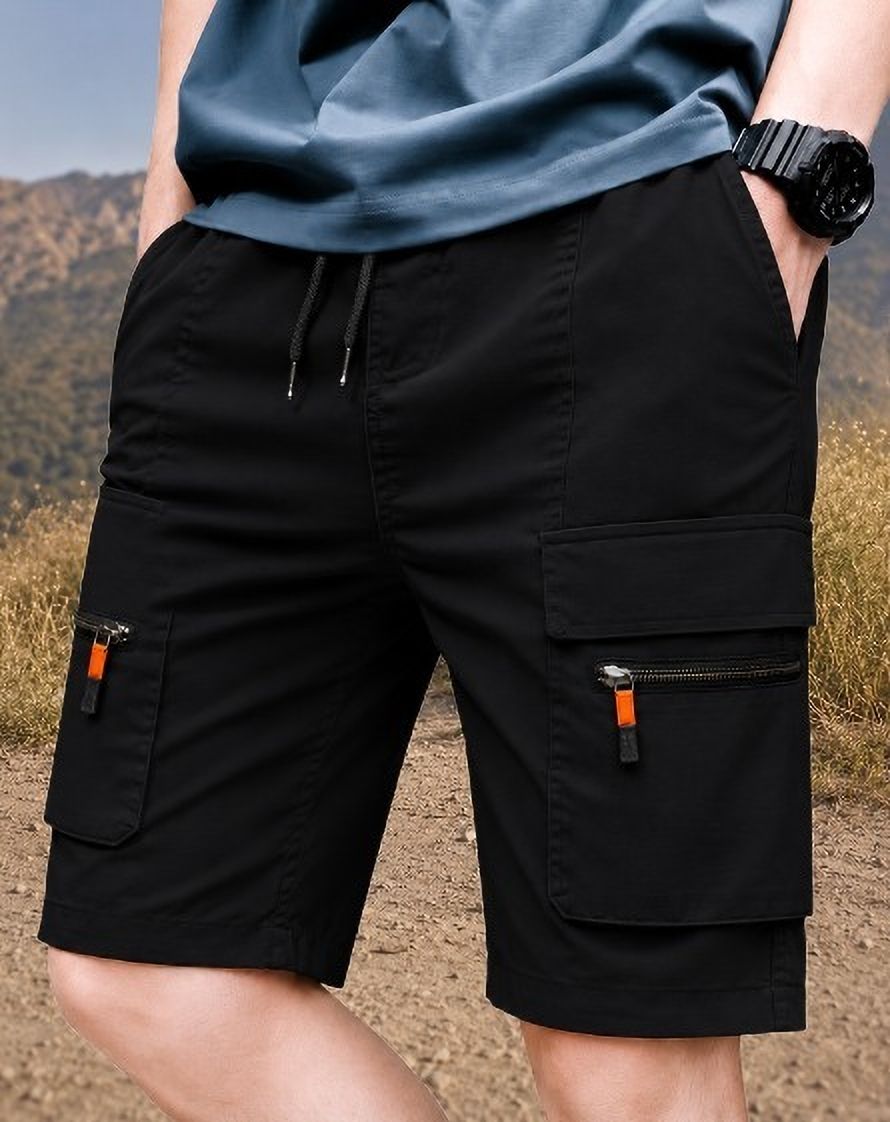 pitzz Solid Men Multicolor Cargo Shorts-picture-23