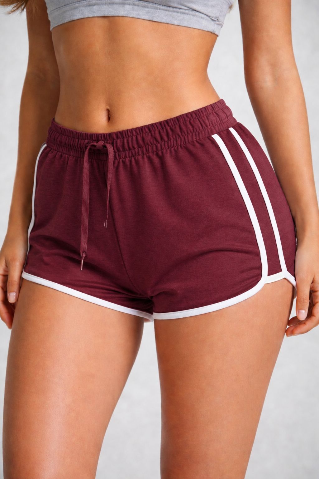 attus Solid Women Maroon Gym Shorts, Running Shorts, Casual Shorts, Hotpants-picture-14