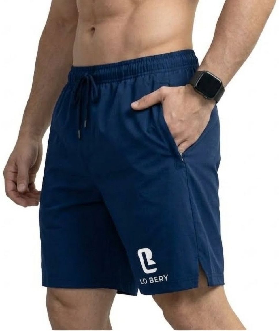lo bery Solid Men Blue Running Shorts, Sports Shorts, Cycling Shorts, Gym Shorts, Regular Shorts, Boxer Shorts-picture-0