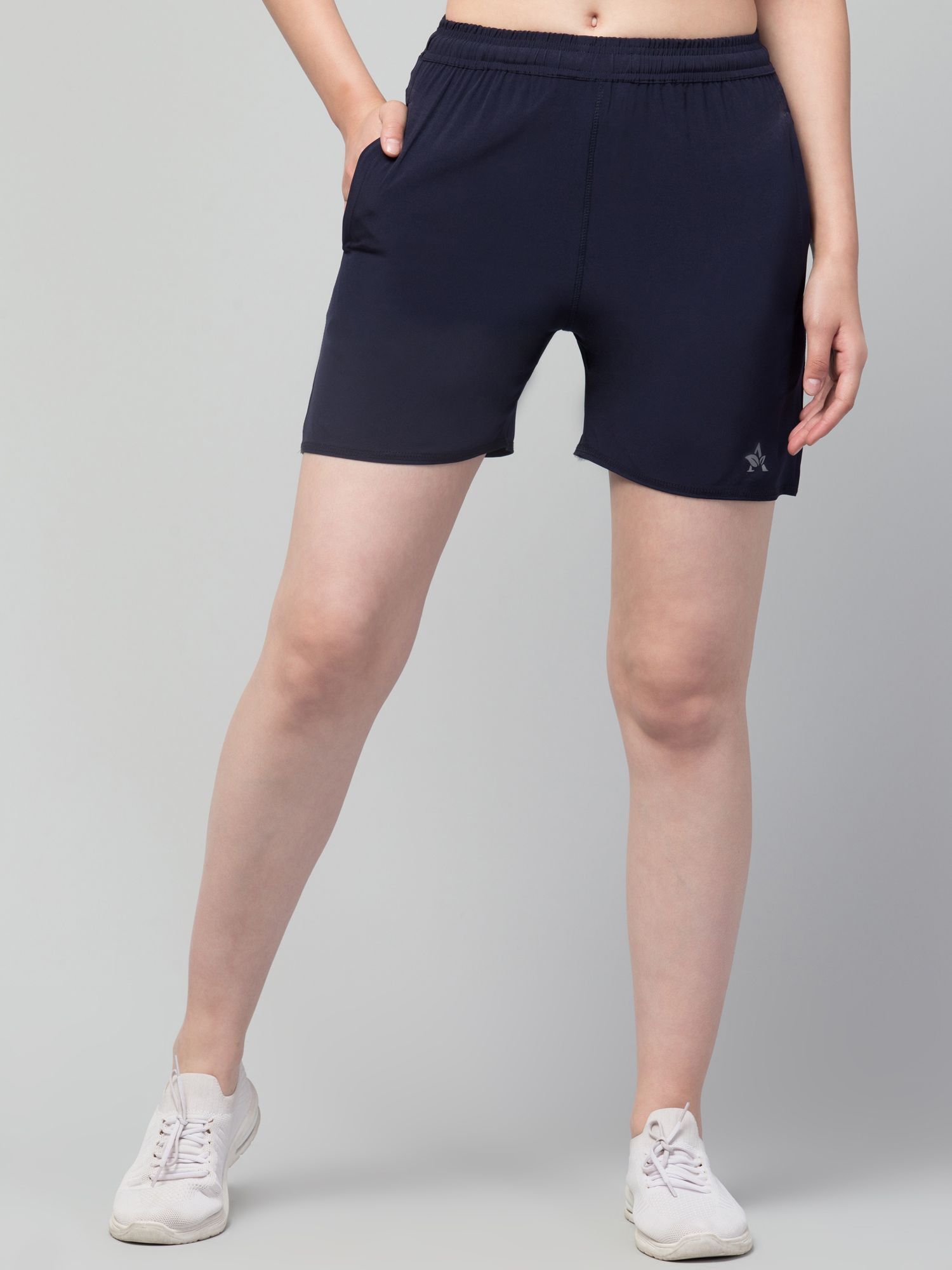 the klowt co Solid Women Blue Gym Shorts, Night Shorts, Running Shorts, Sports Shorts, Cycling Shorts, Swim Shorts-picture-21