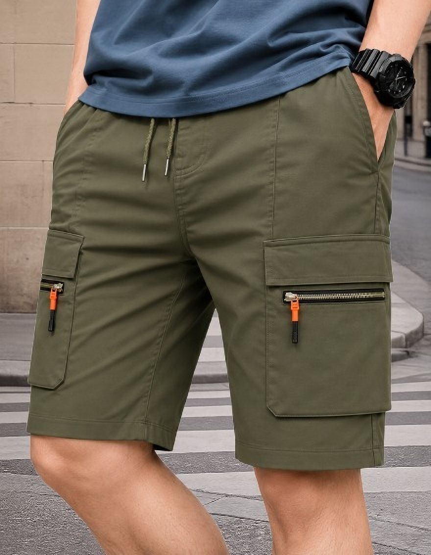 pitzz Solid Men Multicolor Cargo Shorts-picture-30