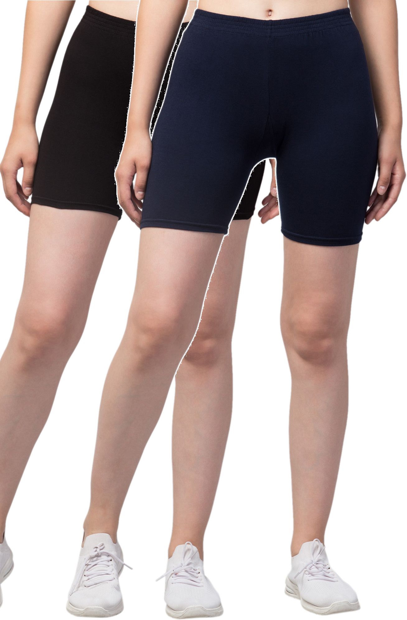 Solid Women Black Gym Shorts, Night Shorts, Running Shorts, Sports Shorts, Cycling Shorts, Swim Shorts