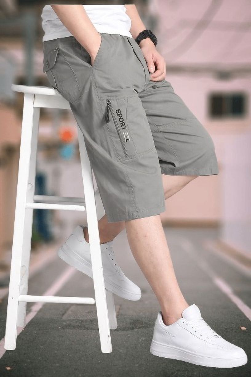 pitzz Solid Men Multicolor Cargo Shorts-picture-39