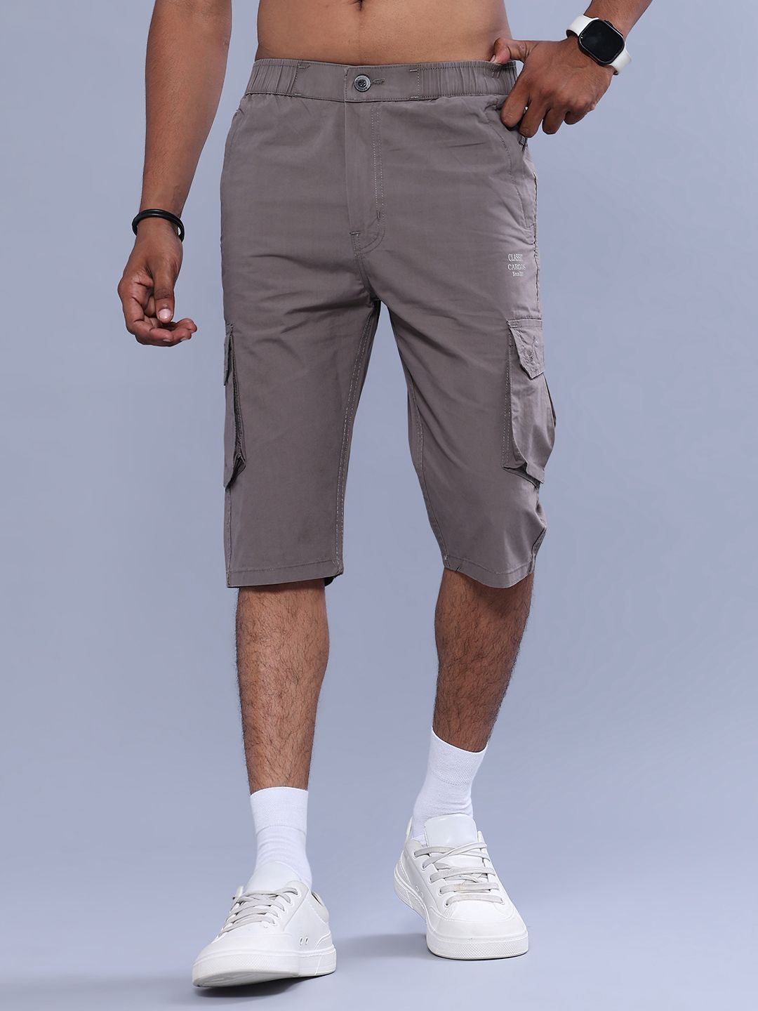 v-mart Solid Men Three Fourths-picture-12