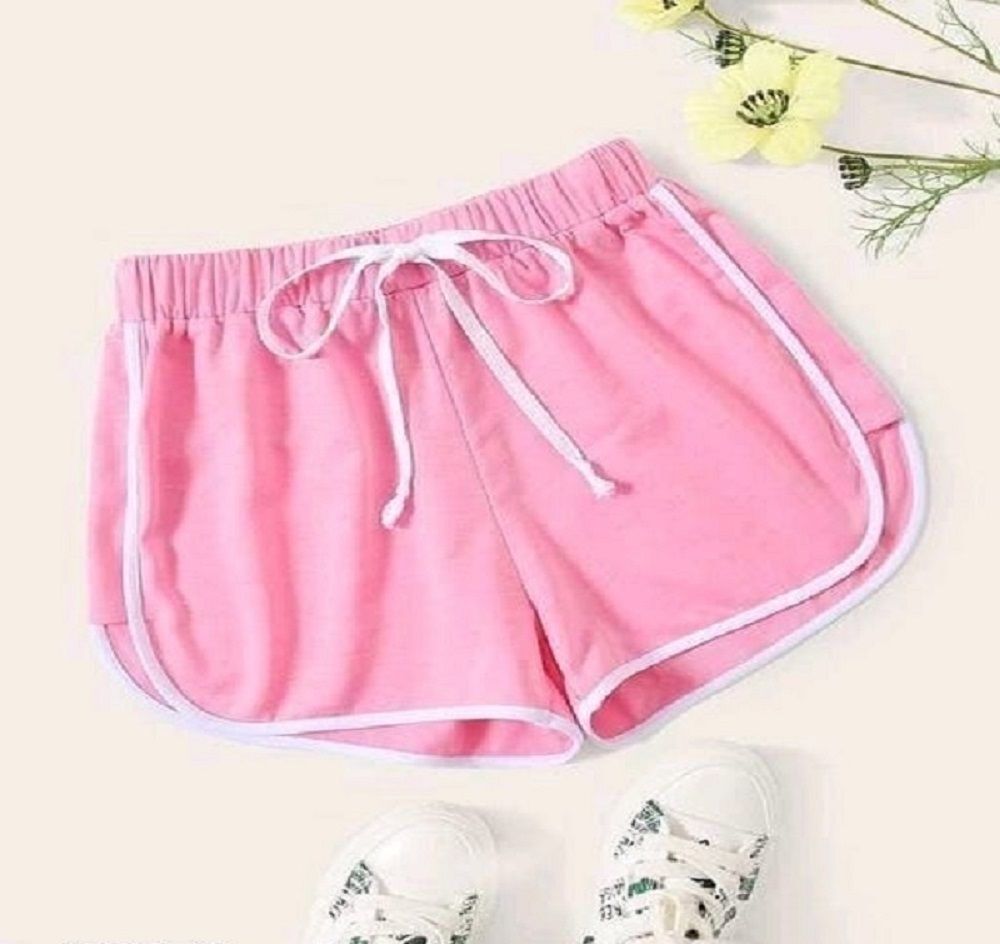 Printed Women Black Basic Shorts