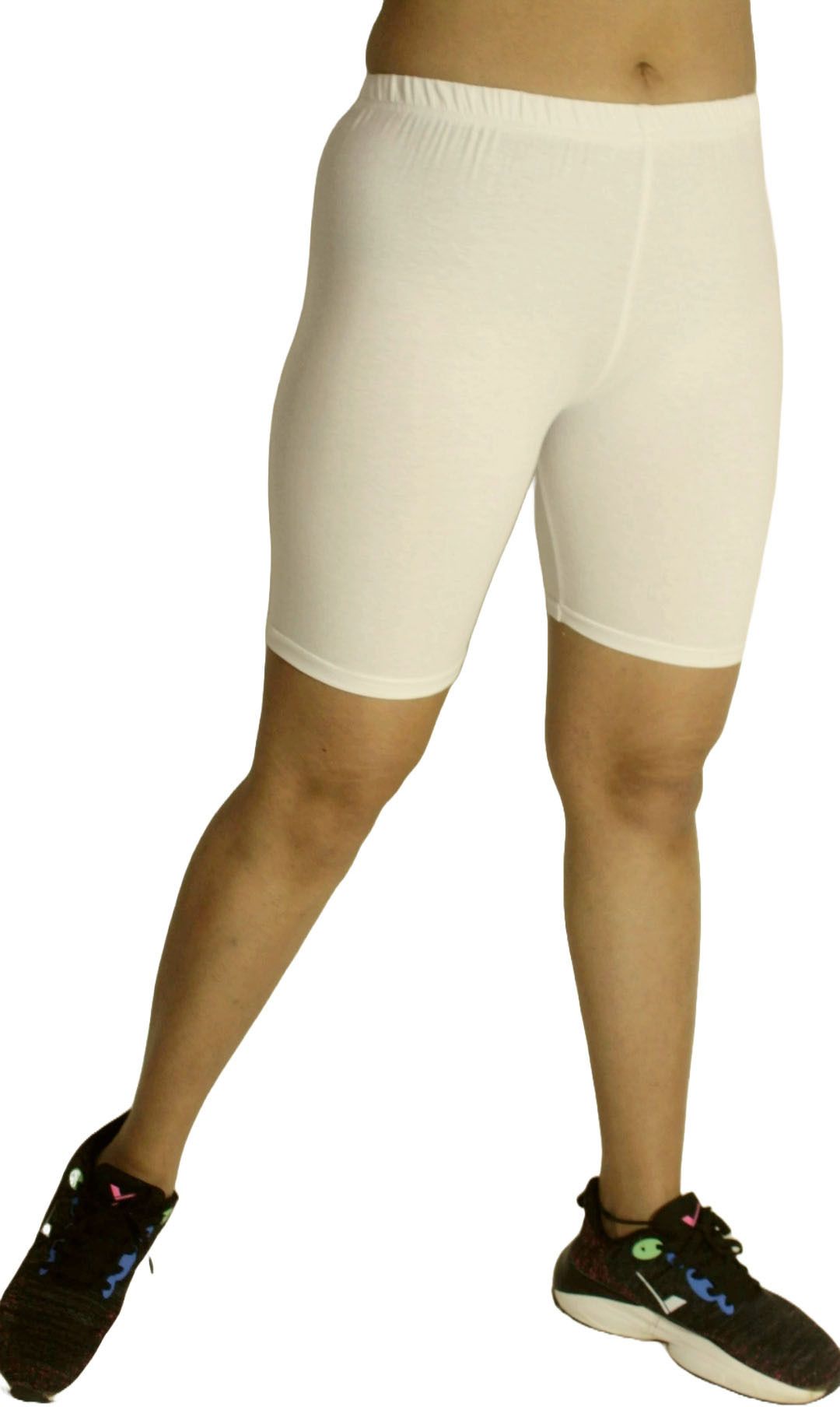 pinkshell Solid Women White Cycling Shorts-picture-24
