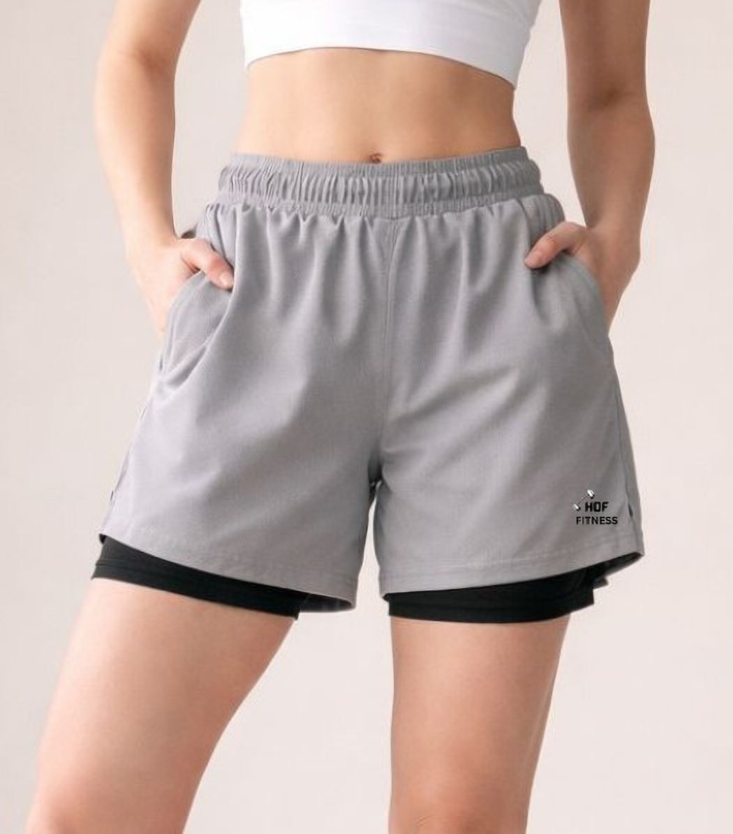 not9 Solid Women Grey, Black Sports Shorts-picture-22