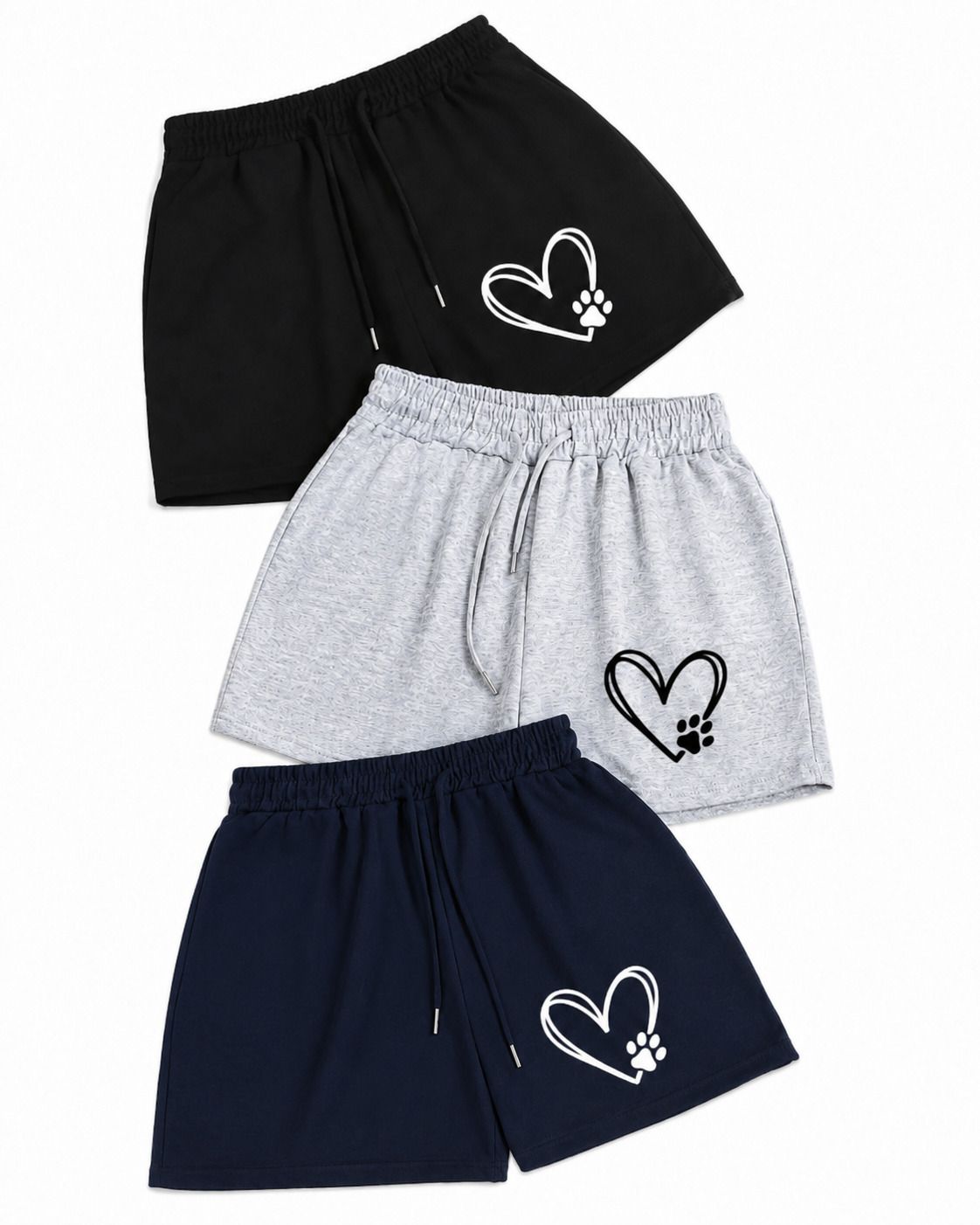 topup Pack of 3 Printed Women Multicolor Casual Shorts, Gym Shorts-picture-24
