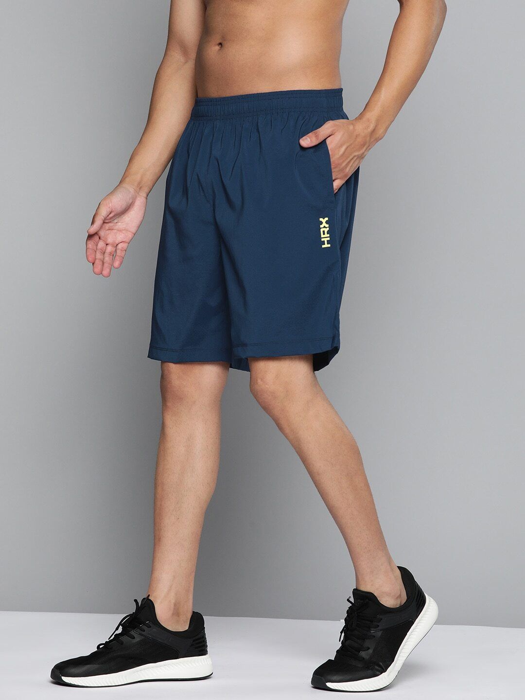 Printed Men Dark Blue Sports Shorts-image-27
