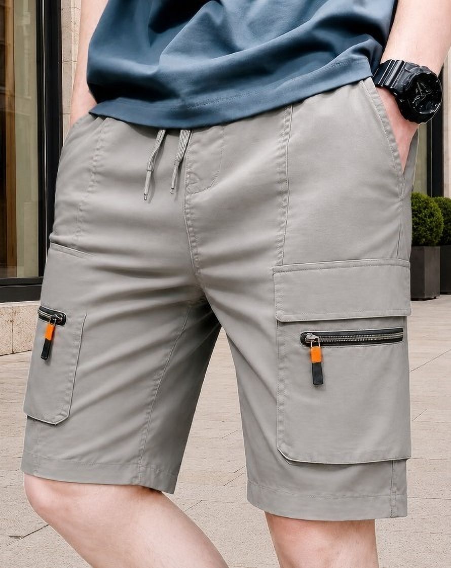 pitzz Solid Men Multicolor Cargo Shorts-picture-29