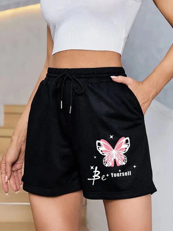 revaem Printed Women Black Regular Shorts-picture-13