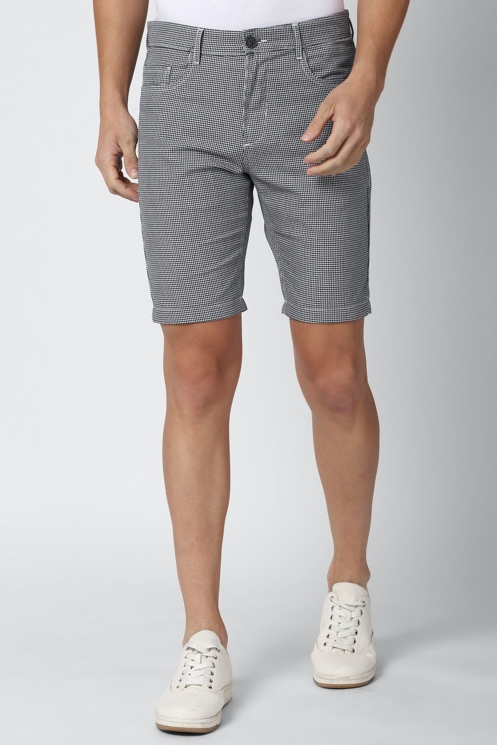 peter england Printed Men Grey Regular Shorts-picture-16