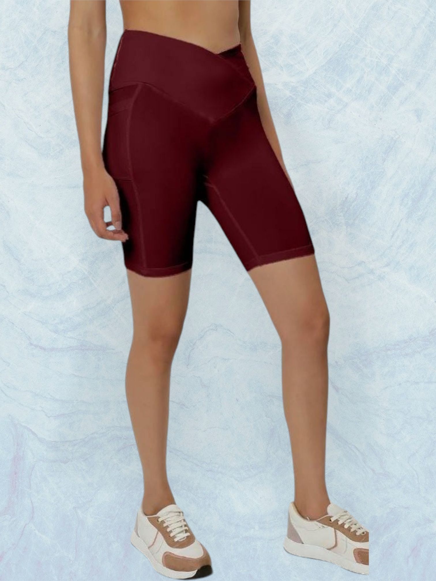 wearjukboxx Solid Women Maroon Tights-picture-9