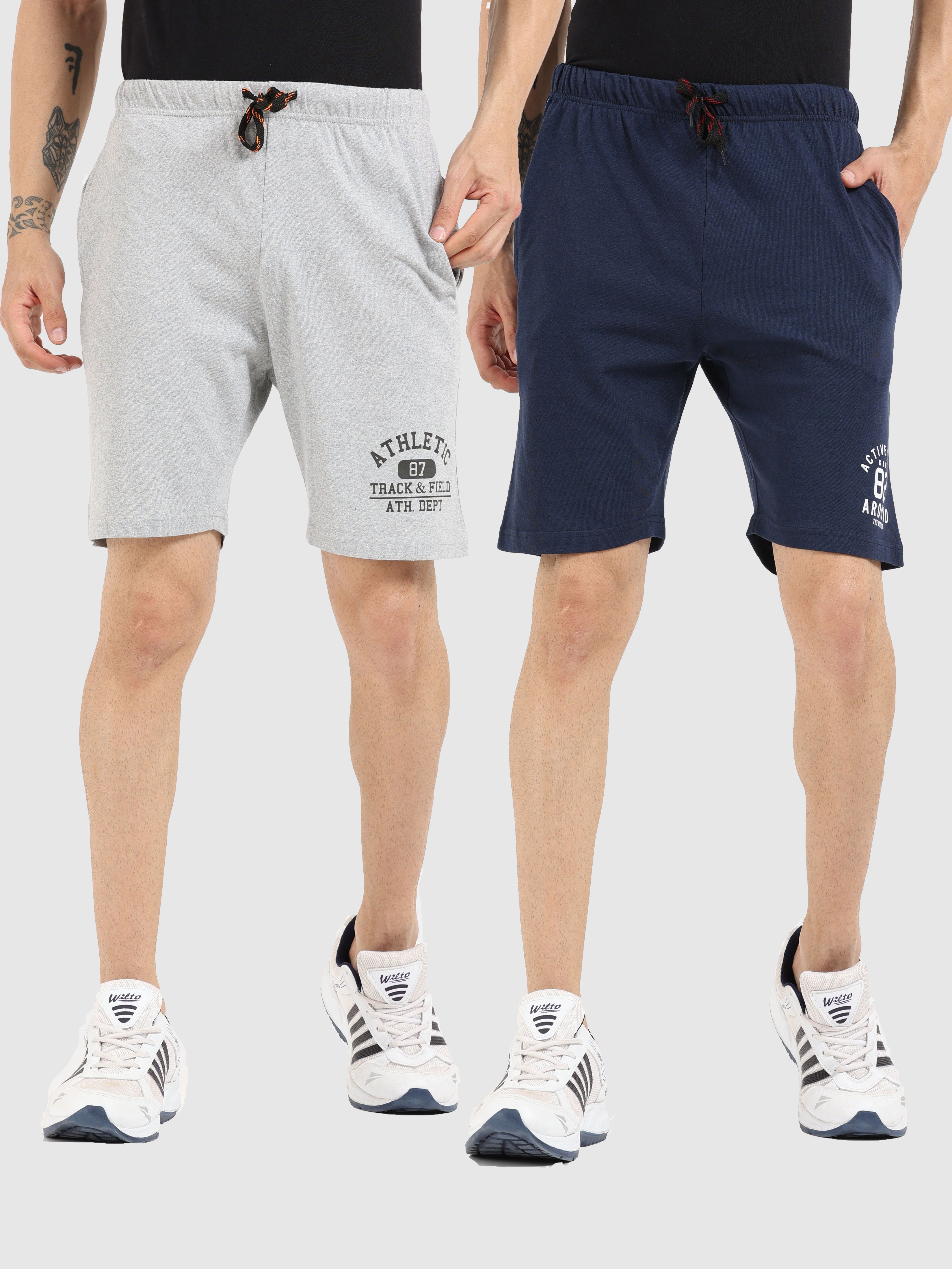 ardeur Pack of 2 Printed Men Multicolor Casual Shorts-picture-12