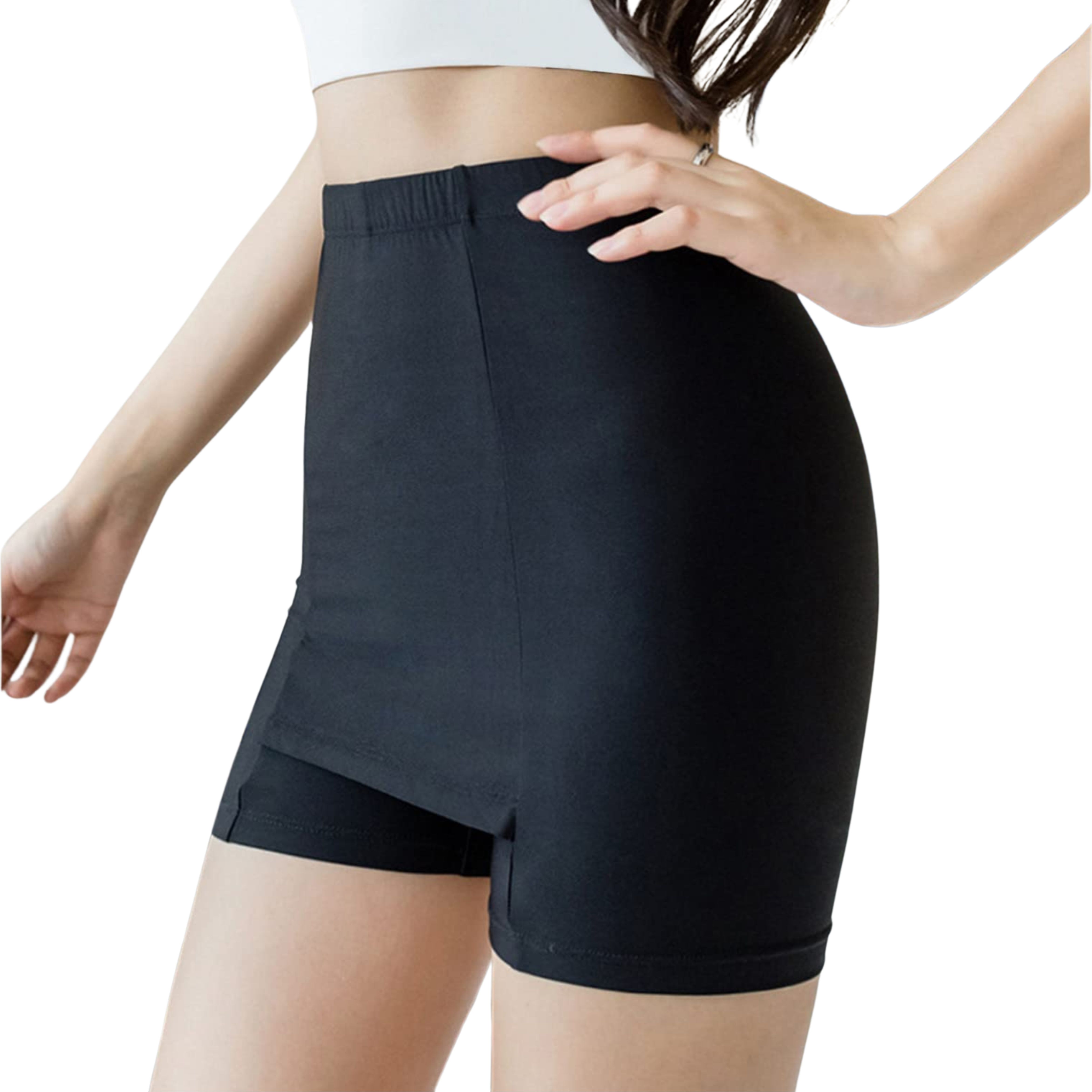 caredone Solid Women Black Casual Shorts-picture-17