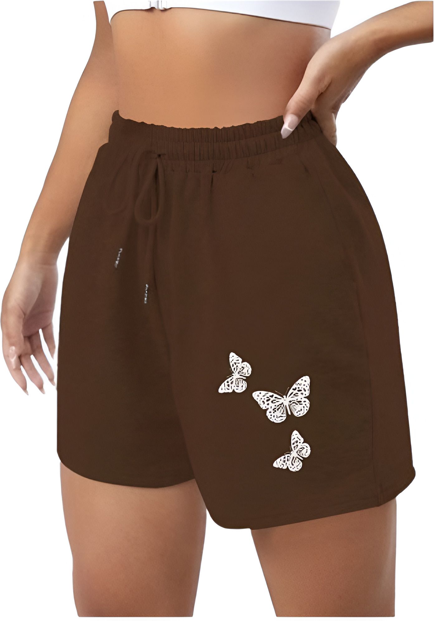 watto Printed Women Brown Casual Shorts-picture-26