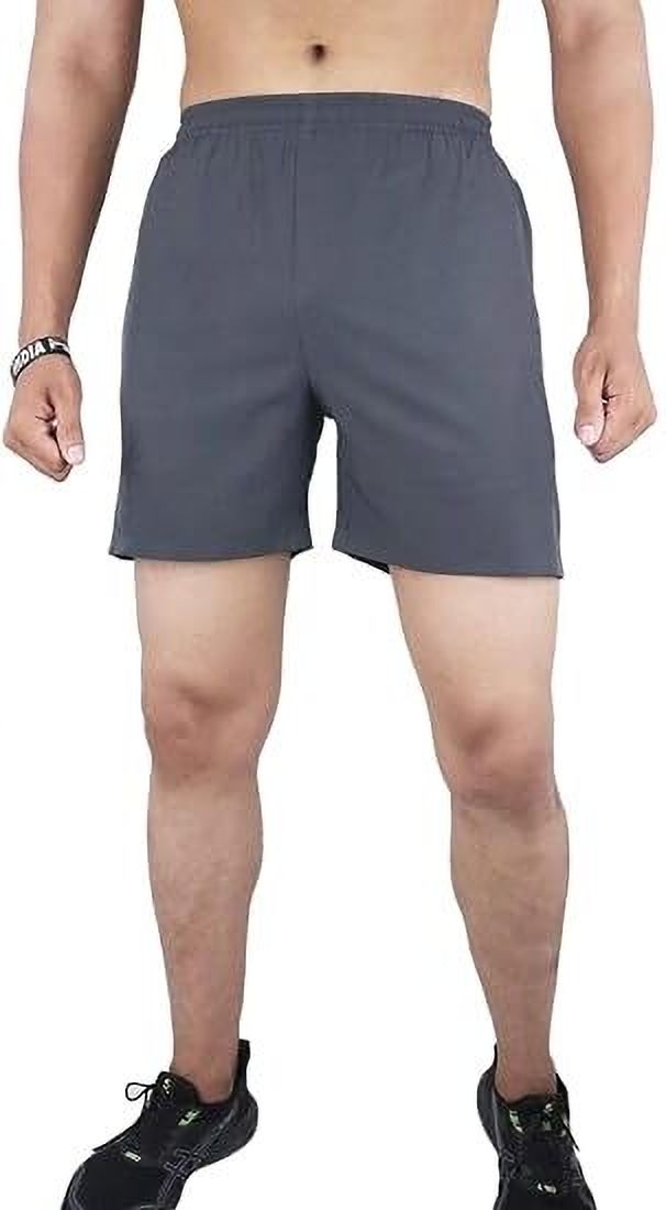 Solid Men Black, Grey, Dark Grey, Dark Blue Basic Shorts-image-46