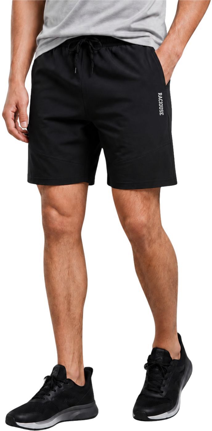 raciouse Solid Men Red Gym Shorts, Casual Shorts-picture-6