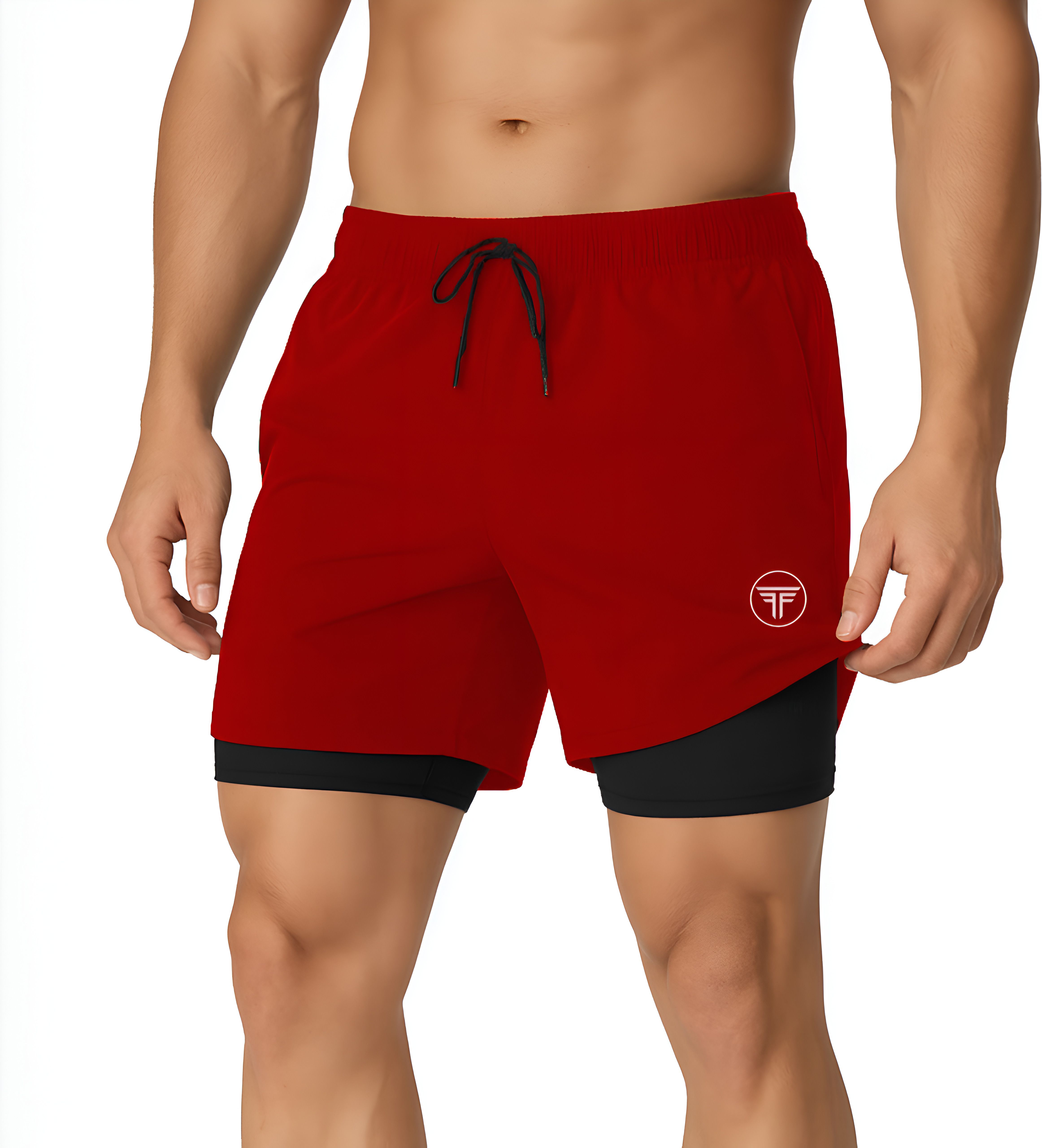 fanex fitness Solid Men Maroon Gym Shorts, Running Shorts, Sports Shorts, Compression Shorts-picture-13