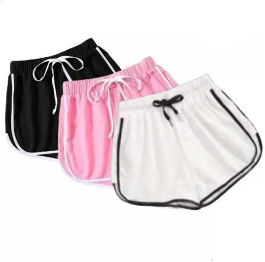powermerc Pack of 3 Solid Women Multicolor Hotpants-picture-27
