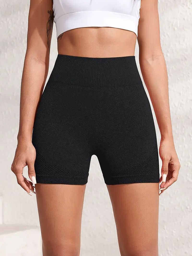 supujit Solid Women Black Gym Shorts, Running Shorts, Cycling Shorts-picture-27