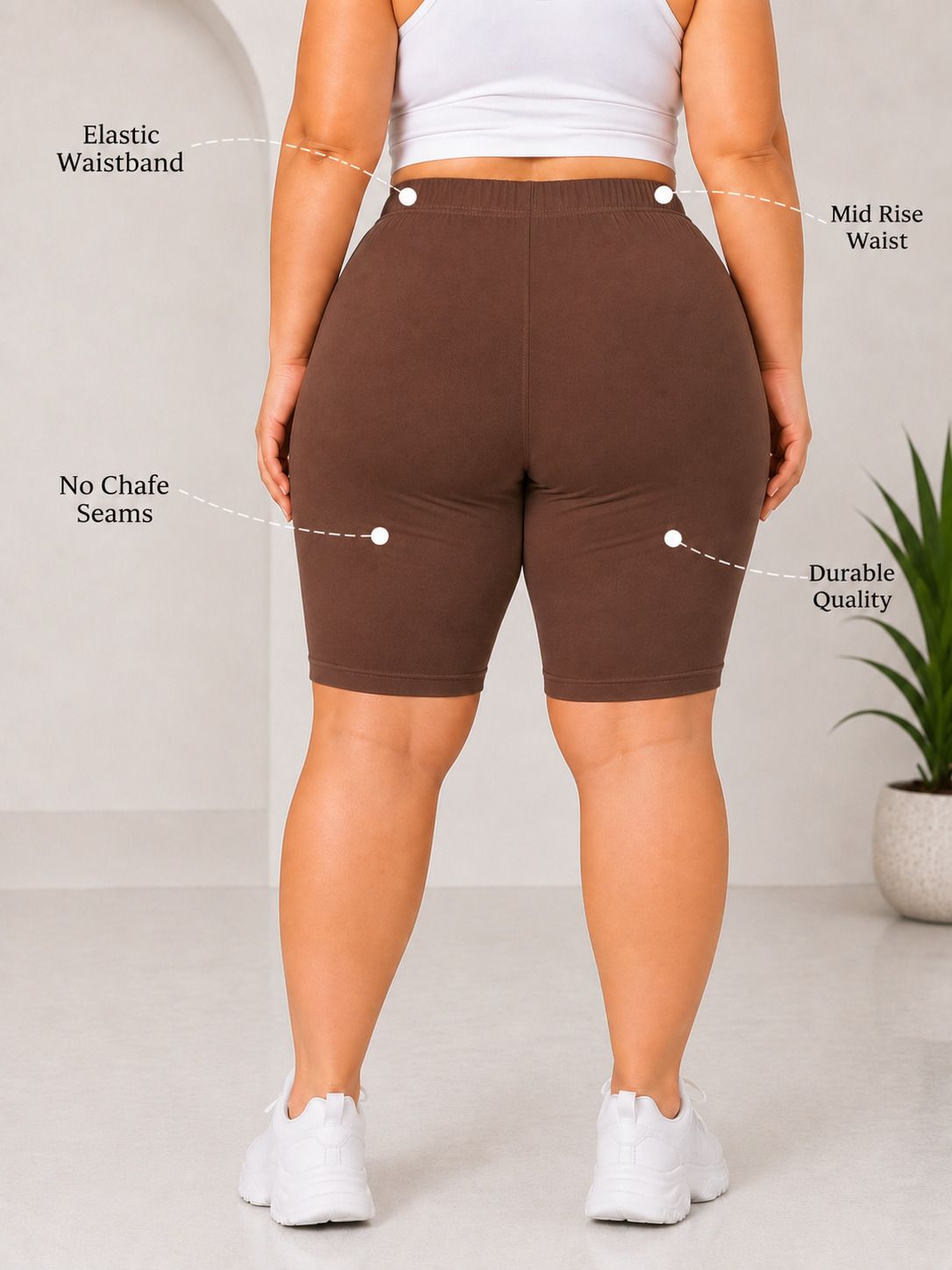 menena Solid Women Brown Regular Shorts-picture-44