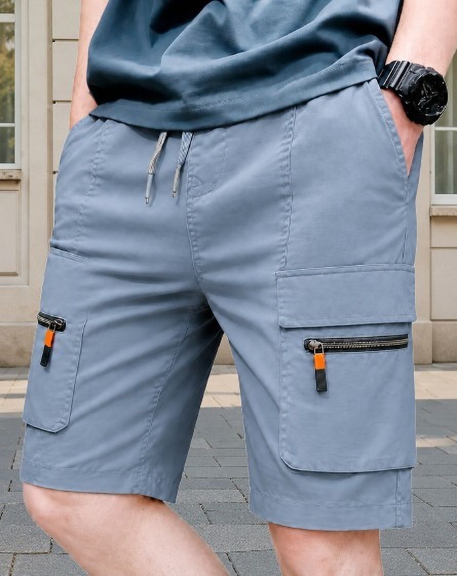 pitzz Solid Men Multicolor Cargo Shorts-picture-18