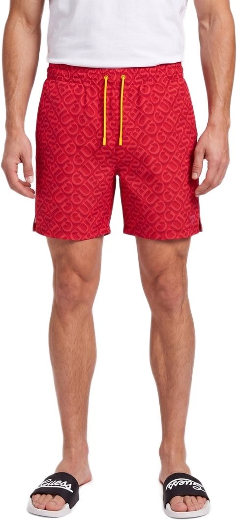 guess Printed Men Red Regular Shorts-picture-41