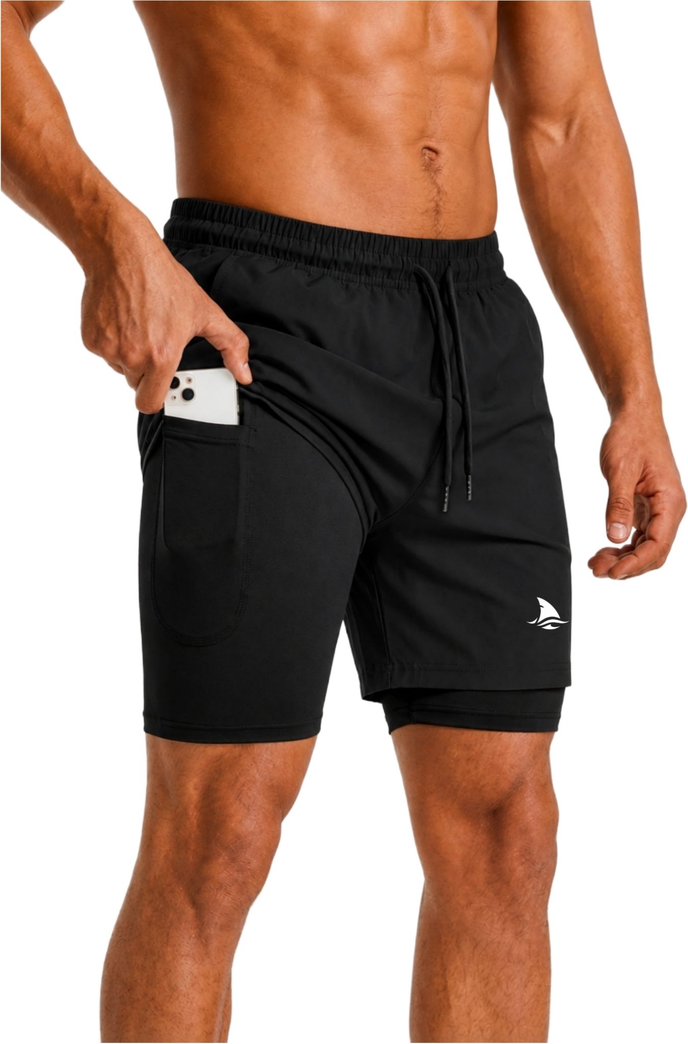 boldshark Printed Men Black Compression Shorts, Cycling Shorts, Gym Shorts, Running Shorts, Sports Shorts-picture-18