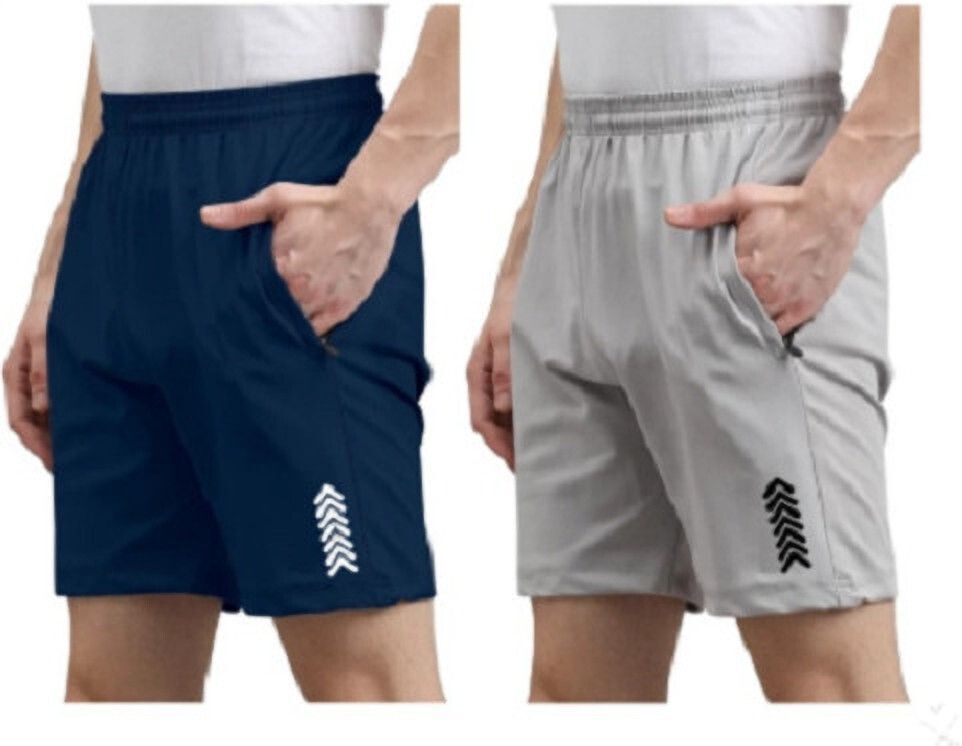Pack of 2 Color Block Men Multicolor Regular Shorts-image-42