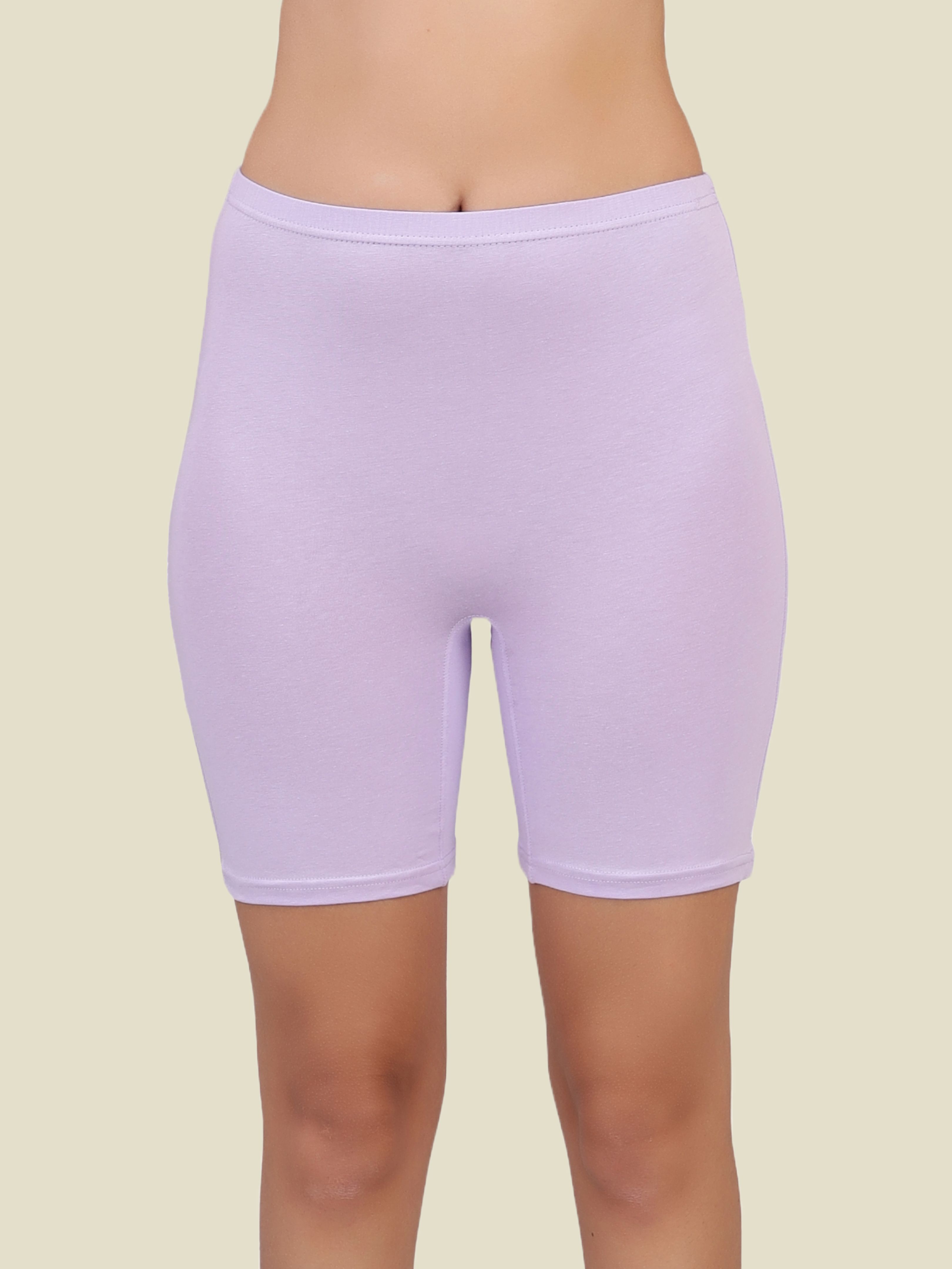 Solid Women Purple Cycling Shorts, Gym Shorts, Night Shorts, Regular Shorts, Running Shorts-image-36