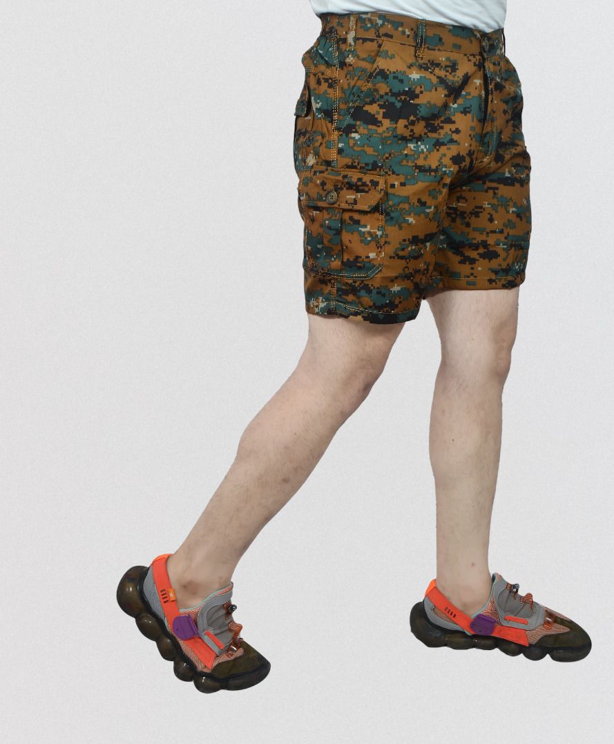 tiptoun Military Camouflage Men Reversible Multicolor Regular Shorts-picture-18