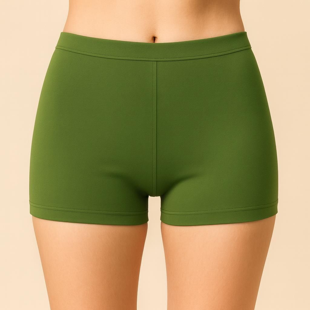 the klowt co Solid Women Dark Green Cycling Shorts, Gym Shorts, Night Shorts, Night Shorts, Running Shorts-picture-28