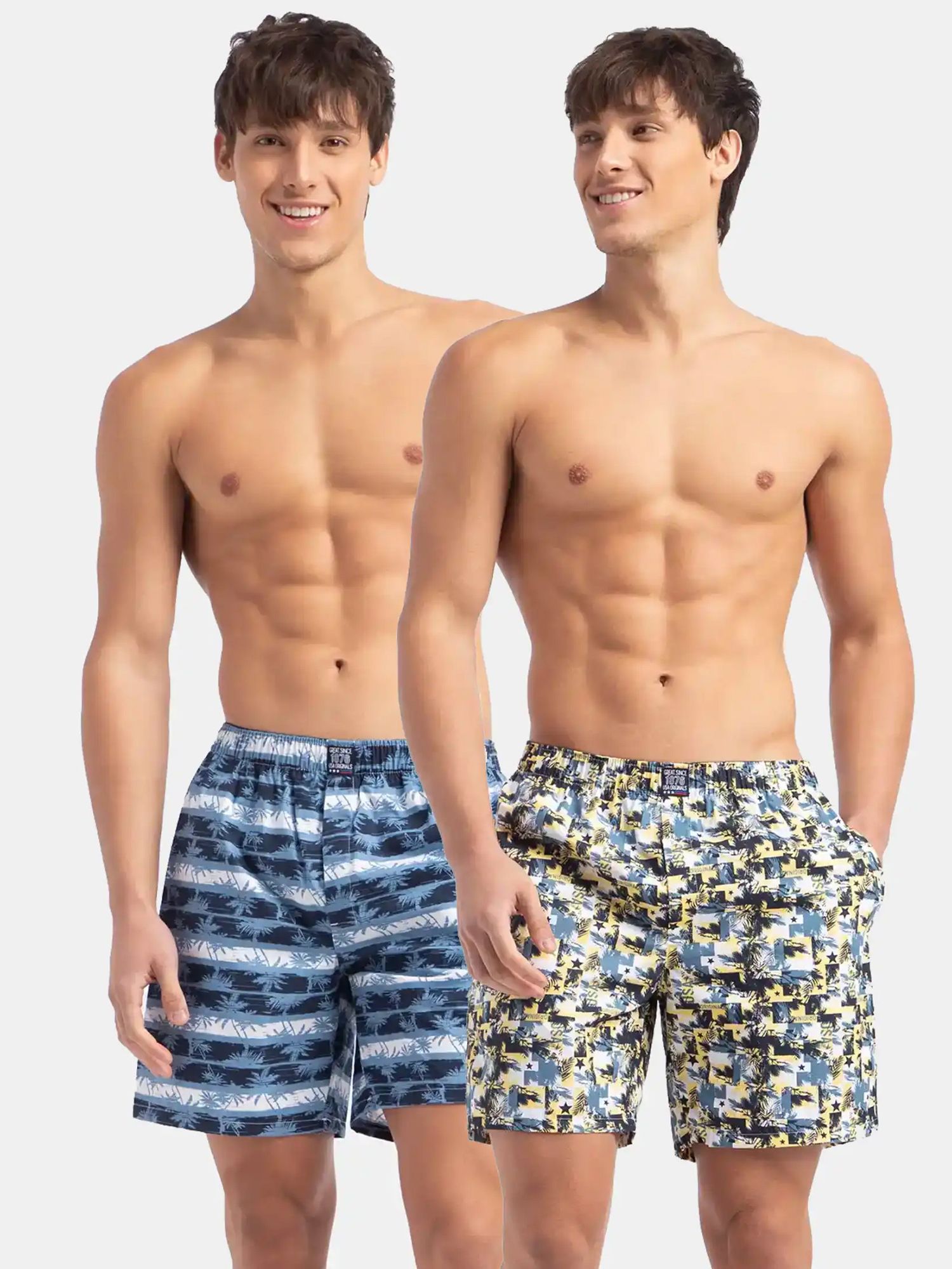 jockey Pack of 2 Printed Men Multicolor Boxer Shorts-picture-23