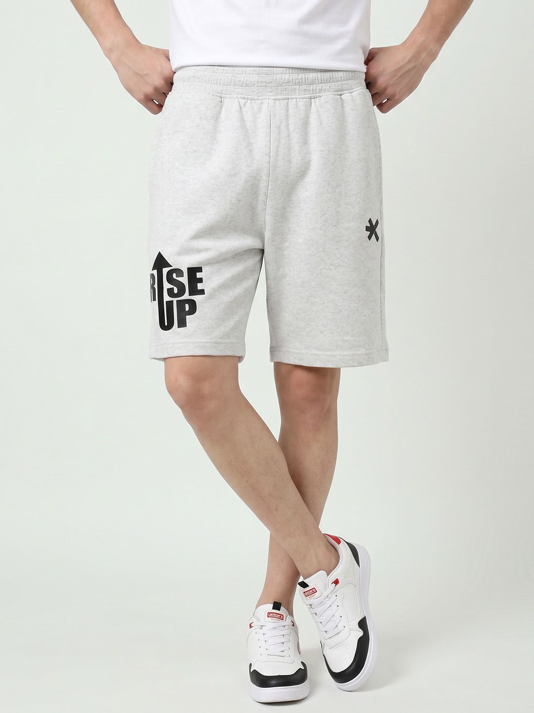 hrx by hrithik roshan Solid, Self Design Men White Casual Shorts-picture-21