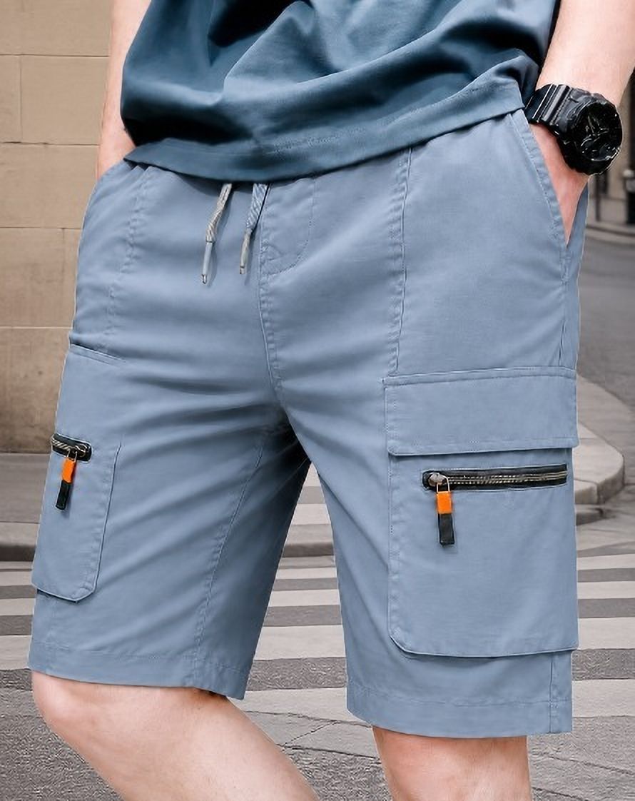 pitzz Solid Men Multicolor Cargo Shorts-picture-31