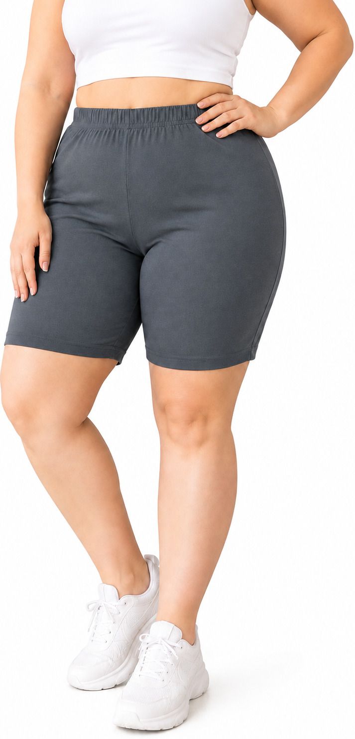 menena Solid Women Grey Regular Shorts-picture-5