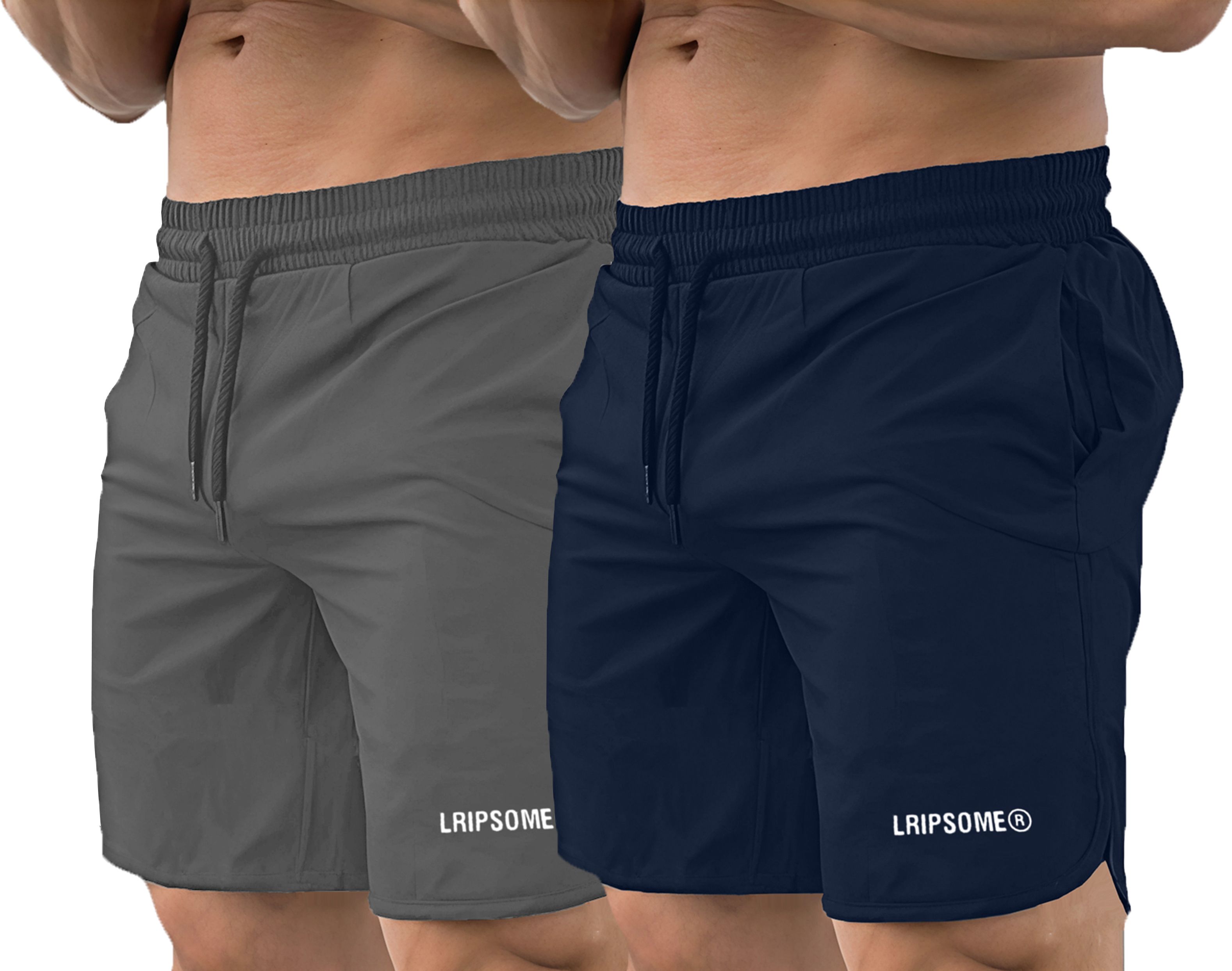 lripsome Pack of 2 Printed Men Grey, Dark Blue Boxer Shorts-picture-24