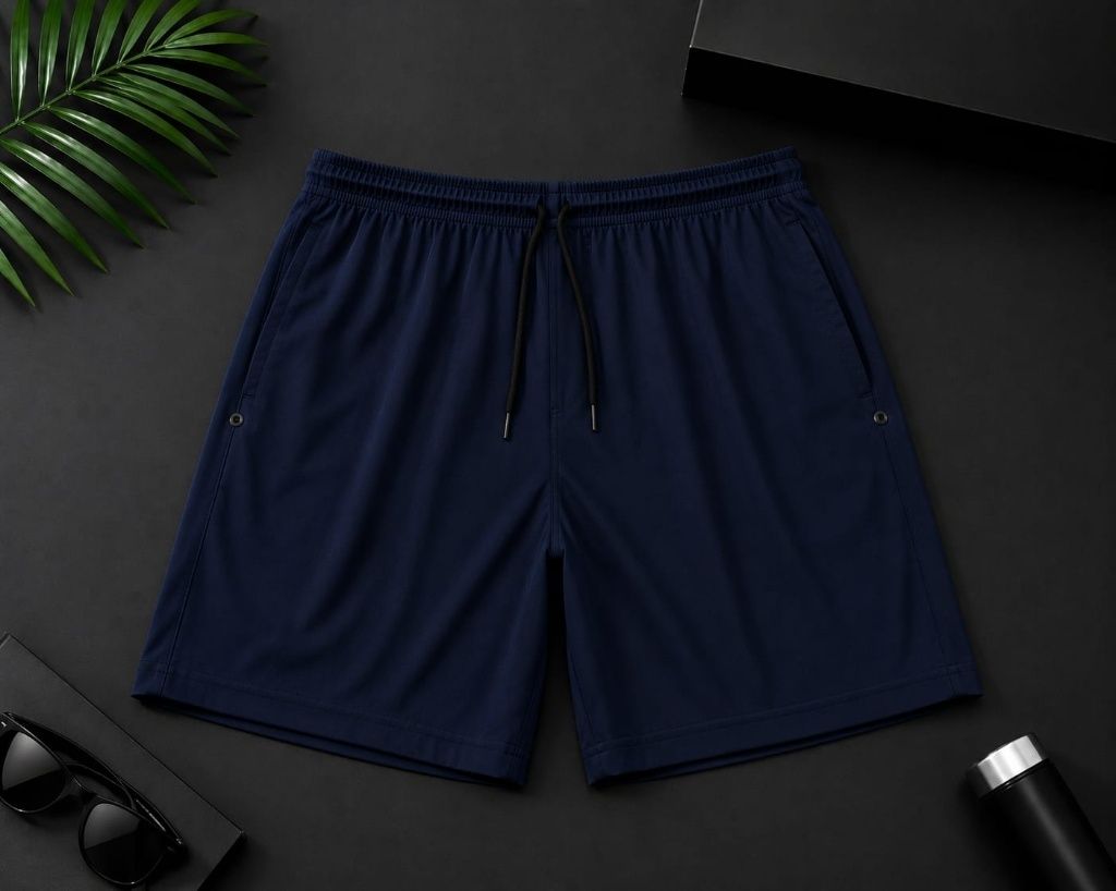 goga sada creation Solid Men Dark Blue Gym Shorts, Running Shorts, Sports Shorts-picture-42