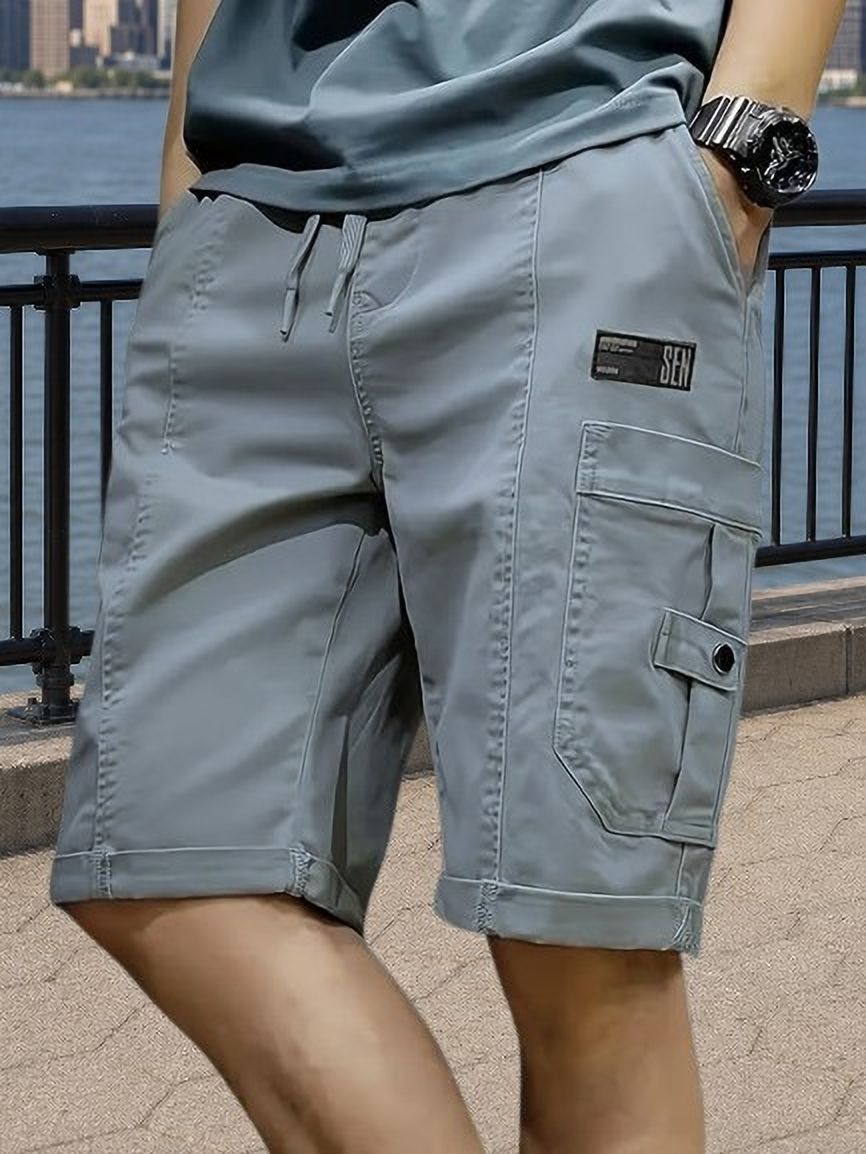 pitzz Solid Men Multicolor Cargo Shorts-picture-9