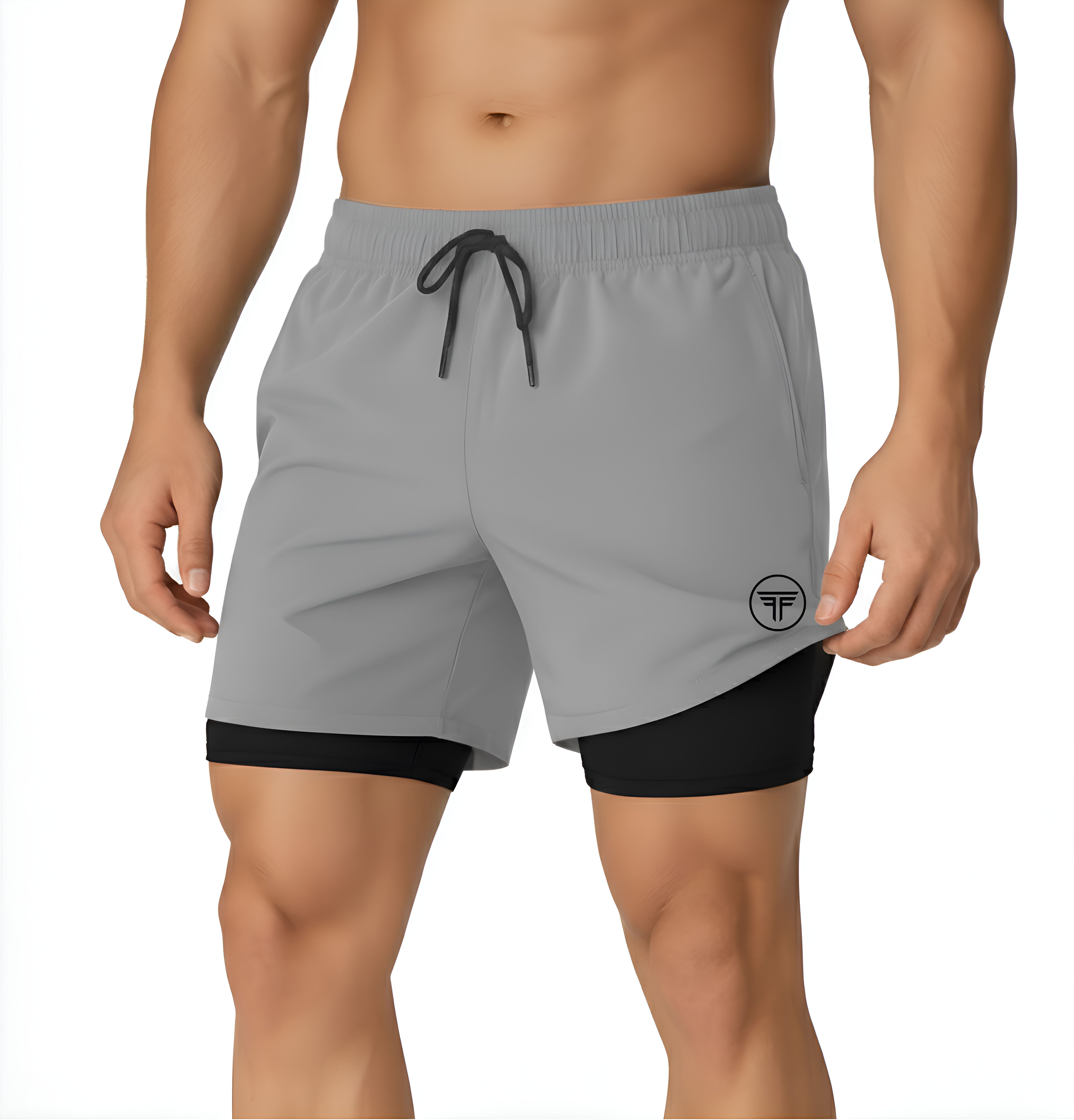 Solid Men Maroon Gym Shorts-image-22