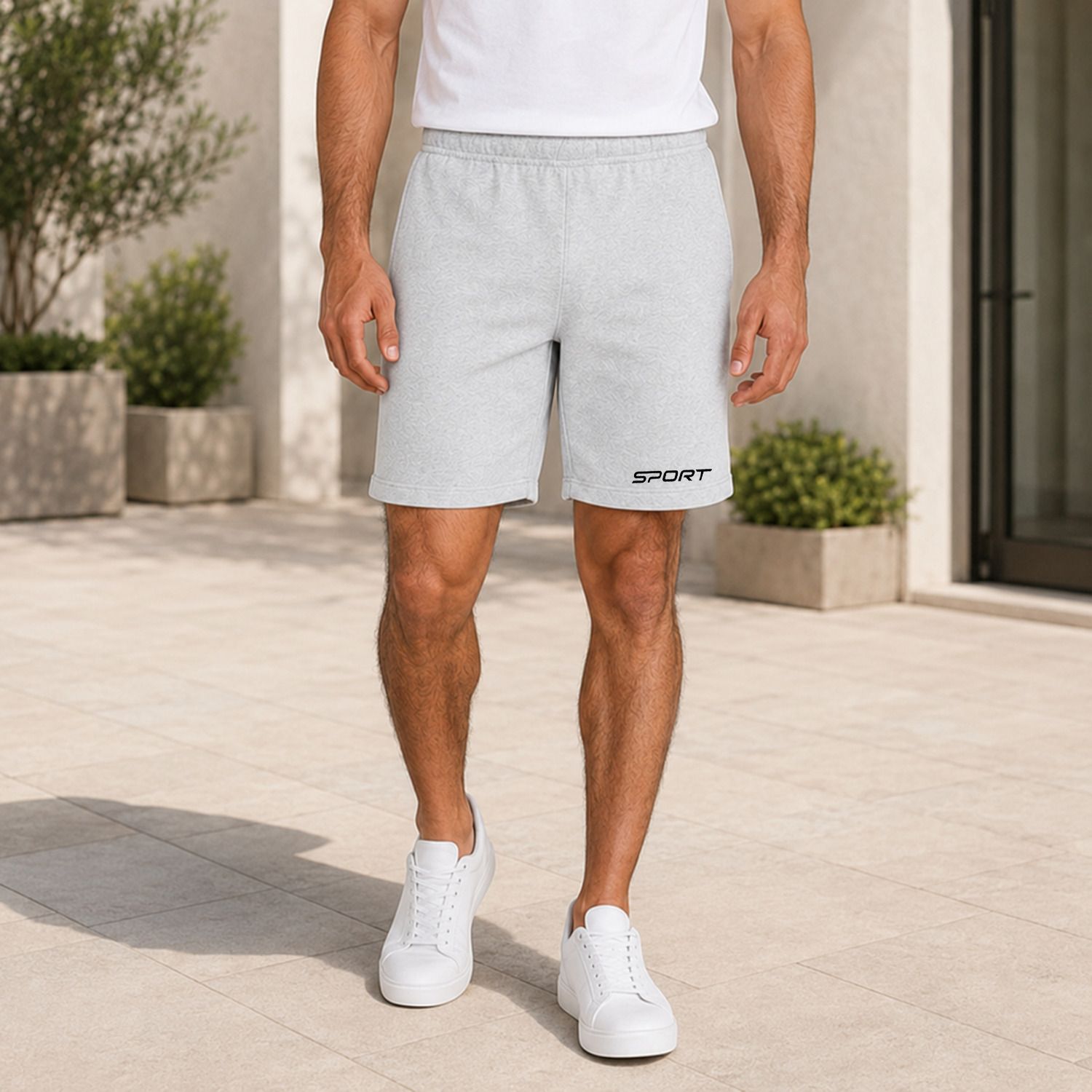 global nomad Solid Men Grey Casual Shorts-picture-29