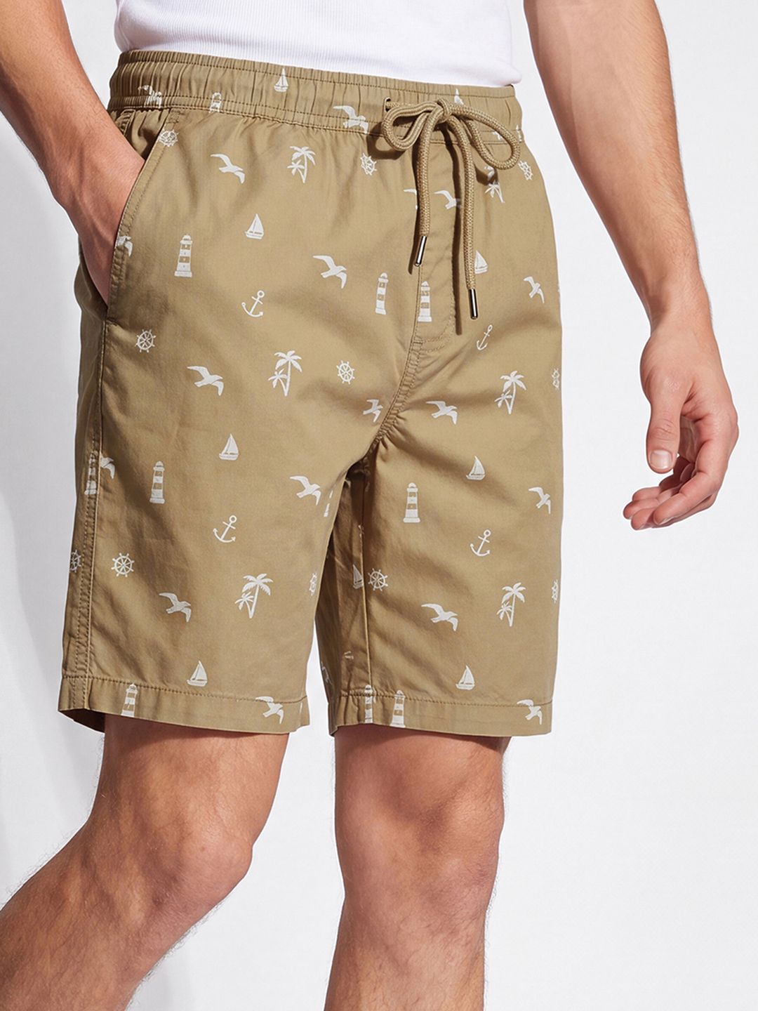 max Printed Men Brown Basic Shorts-picture-32