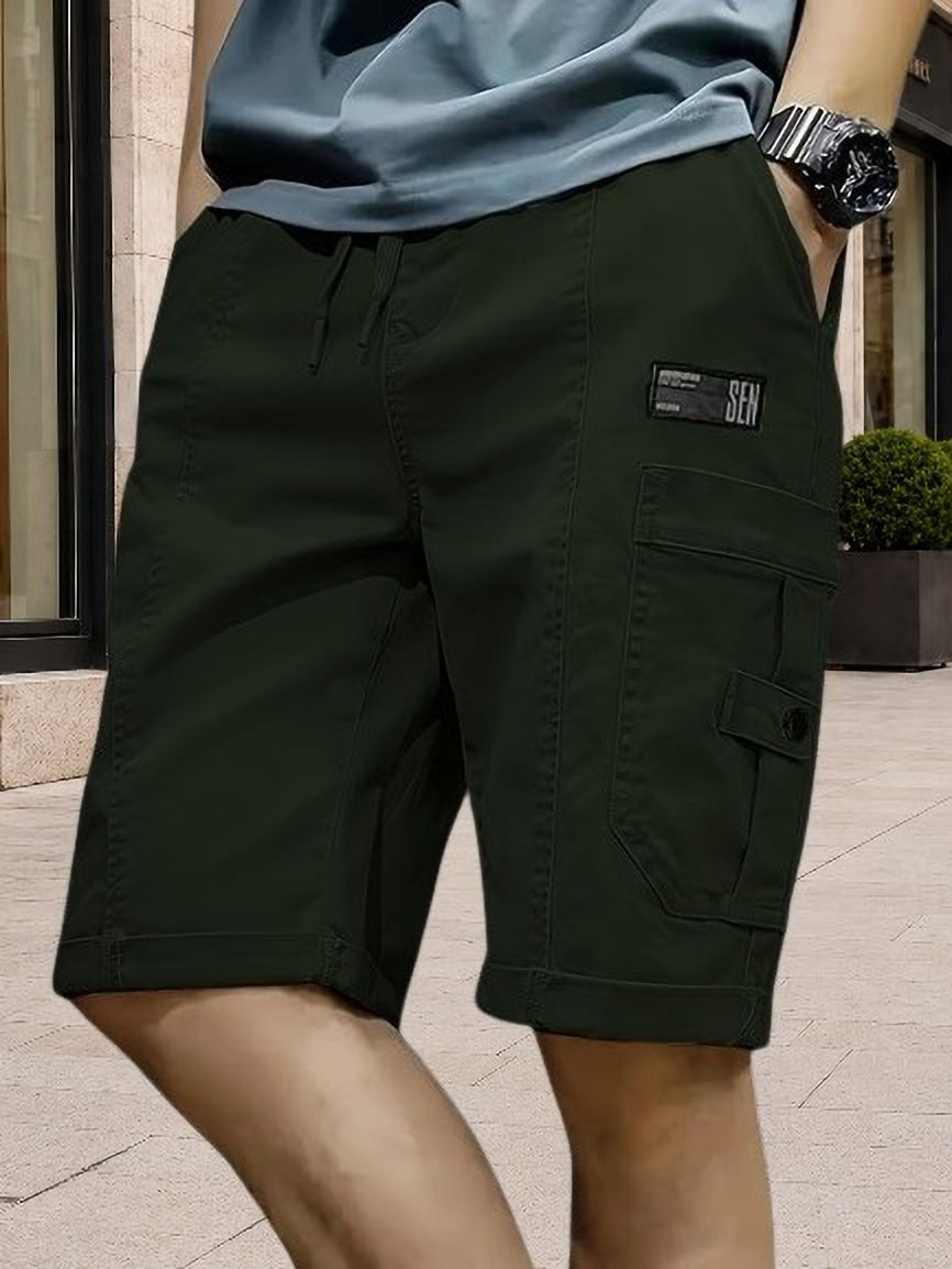 pitzz Solid Men Multicolor Cargo Shorts-picture-21